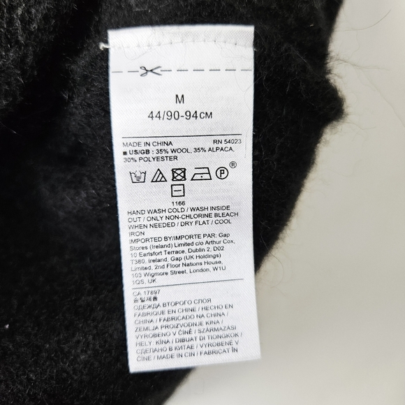 Banana Republic Wool Alpaca Relaxed Fit Balloon Sleeve Sweater Size M Pullover - Picture 5 of 5